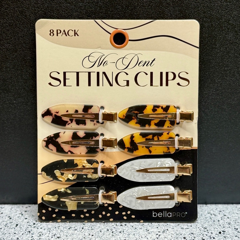 NEW Bella Pro No Dent Setting Clips 8 ct